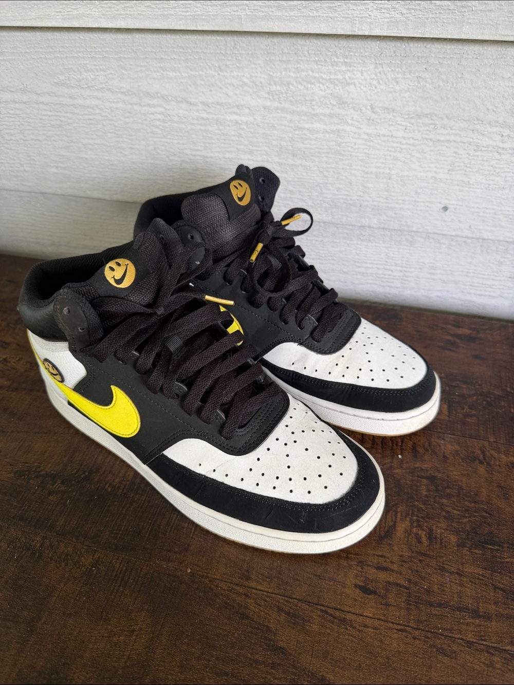 Nike Court Vision Mid Extra Smile High-Top Sneakers - Picture 1 of 7